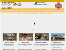 Tablet Screenshot of friendship-industries.com